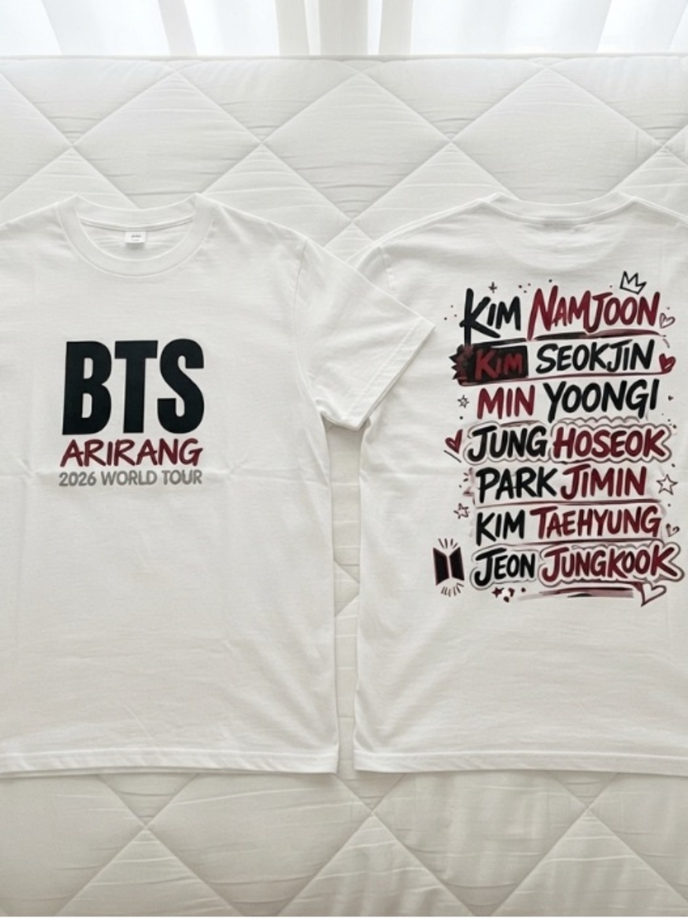 BTS Arirang 2026 World Tour t-shirt